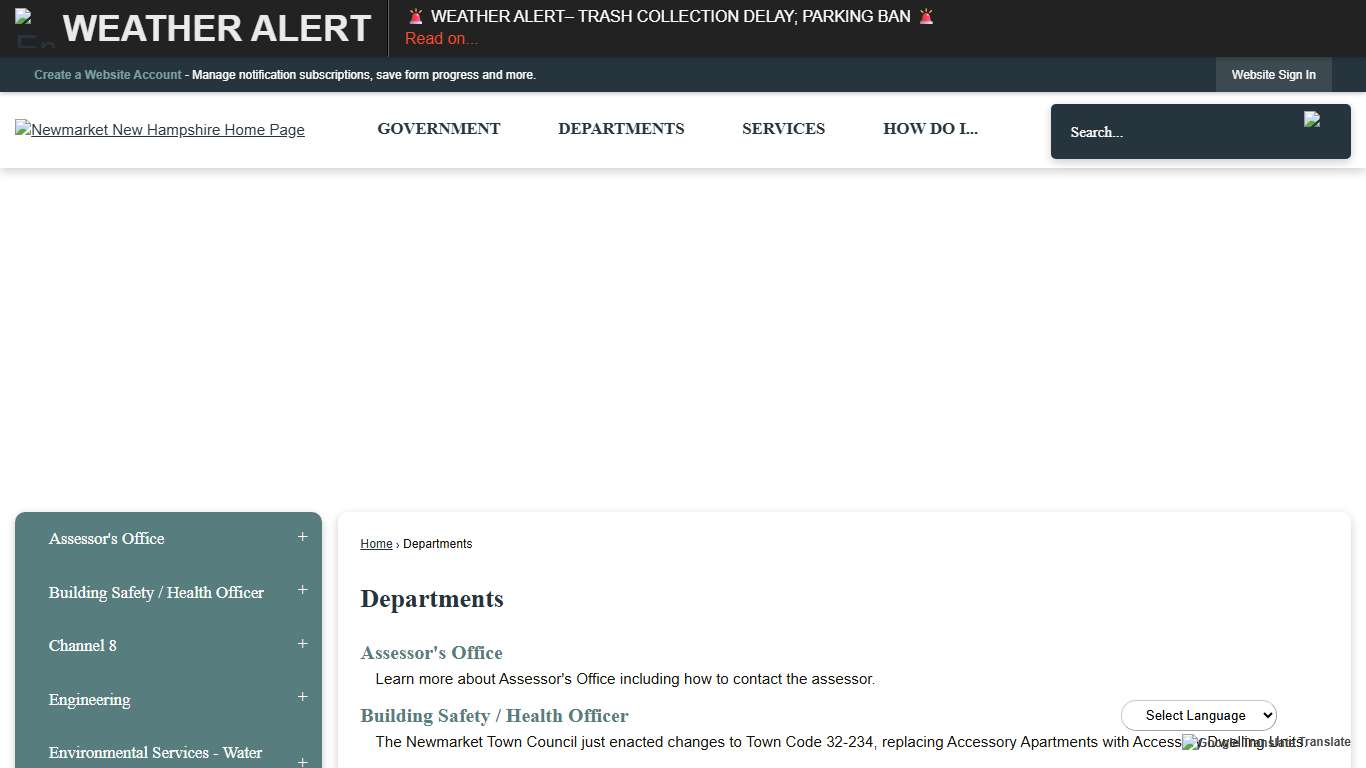 Departments Newmarket, NH